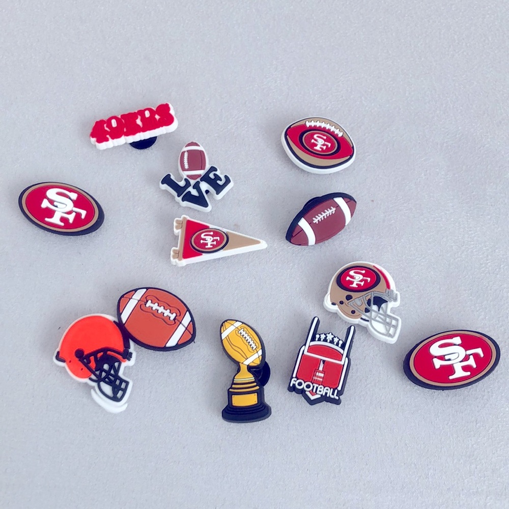 San Francisco 49ers Football Shoe Charms